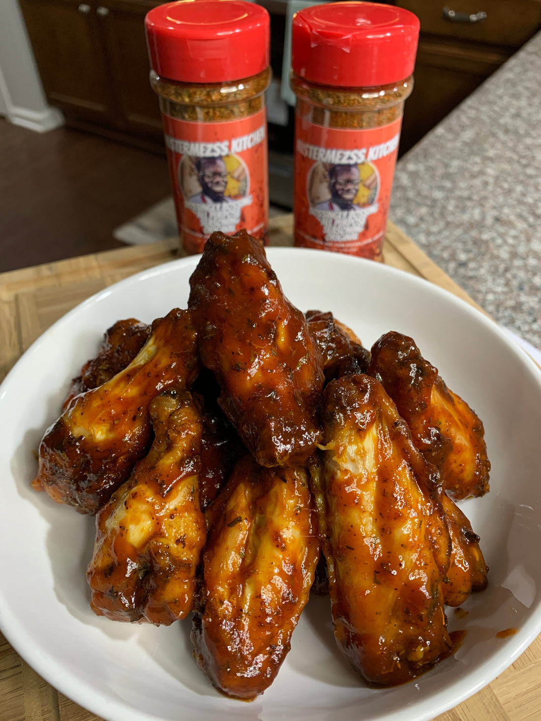 Bossingly Bossing Hot Honey BBQ Wings (with Homemade BBQ Sauce)