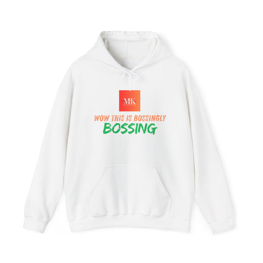 Bossing Hoodie, Comfortable Unisex Sweatshirt for Everyday Wear, Perfect Gift for Friends, Lightweight Layer, Motivational Apparel